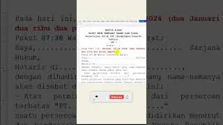 Tertanggal  & Terbilang MS Word