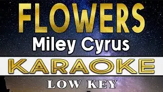 Flowers - Miley Cyrus (Karaoke) Lower Key