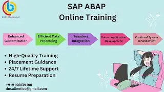 SAP ABAP Online Training: Introduction to ABAP programming language, & data types.