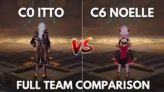 C0 Itto vs C6 Noelle!! Strongest GEO DPS?? [Genshin Impact]