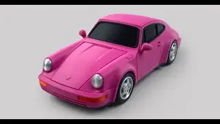 Foldable Porsche911 for 3D printing