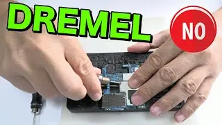 How to remove the shields effectively? the mini dremel