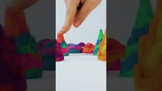 Crush Mini Castles of Kinetic Sand #shorts #kineticsand