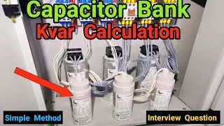 How to calculate capacitor bank size through easy method / Calculate kvar / Electrical platform