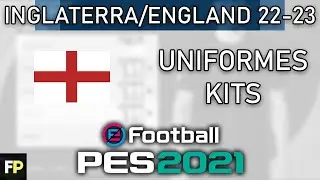 PES 2021 - Uniformes/kits Inglaterra/England (22-23) Xbox
