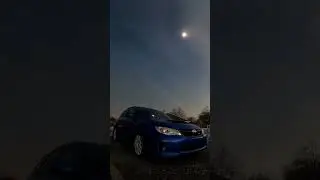 Timelapse of Solar Eclipse Totality! 🌔🚙 (April 8, 2024) #solareclipse #timelapse