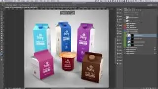 Dairy Branding Package Mock-up