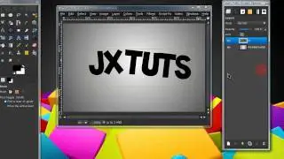 How to make splatter text with depth in GIMP (HD)