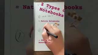 2 Types of Notebooks in ReMarkable 2