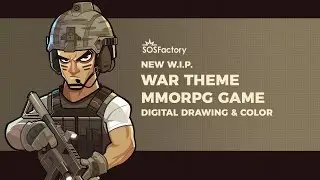 Work in Progress II: character illustration for MMORPG website