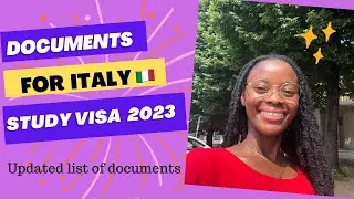 Documents for Italian🇮🇹 study visa Application | Updated list for 2023