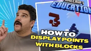 Minecraft Education Edition: Displaying Points with blocks- Using Variables to display info