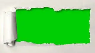 Paper cutting green screen video effect | green screen white border frame | green screen paper cut