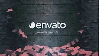Falling Bricks Logo — After Effects template