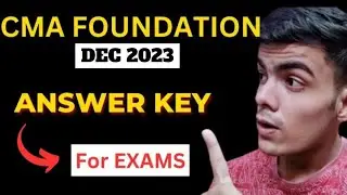 CMA FOUNDATION DEC 2023 ANSWER KEY 🗝️| CMA FOUNDATION DEC 2023 RESULT DATE | CMA FOUNDATION DEC 23