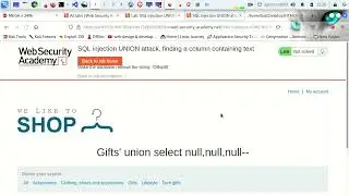 LAB 04 | SQL injection UNION attack, finding a column containing text