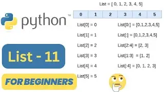 List  - Python for Beginners - 11