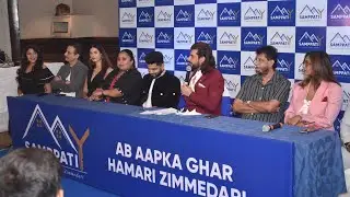 Best corporate anchor Mayuri Malandkar hosting “My Sampatti” Press Conference.