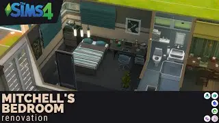Mitchell Kalani's Bedroom Renovation | Sims 4 | Speed Build