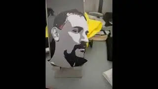 Bambu A1 3d Printer-Timelapse - Headshot Image to Coaster