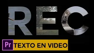 Como crear Texto con video de fondo FACIL en Premiere PRO