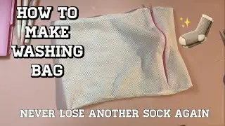 How to make a Laundry Washing Bag | Easy Beginner Sewing DIY Project