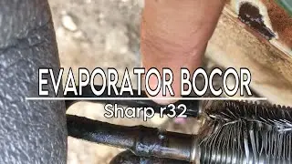 Evaporator ac bocor freon