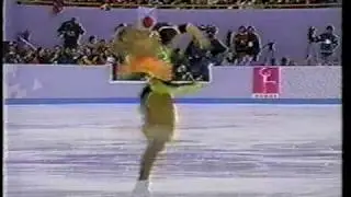 Natalie Krieg-1994 Olympics Best spin Combination Ever