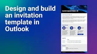 How to design and build an invitation HTML template in Outlook