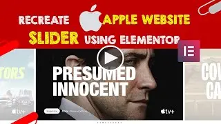 #Elementortutorial - How To Recreate Apple Website's Slider Or Carousel