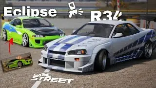 Detailed Fast & Furious Eclipse & Skyline R34 Livery Tutorial is Here! CarX Street