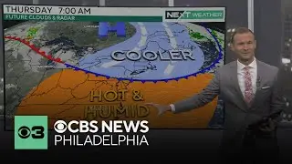 Cooler, unsettled weather in Philadelphia area on Thursday, but looking nice for Labor Day