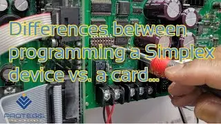 Programming a Simplex detector vs a card