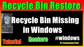 How to Hide Recycle Bin on Windows 10 | Recycle bine Restore, hide,missing in windows 11, 10, 8.1, 7
