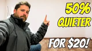 Cheapest Budget way to SOUNDPROOF a Wall!