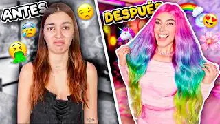 I'M BACK TO COLORED HAIR! 🦄 UNICORN MAKEOVER *you won't believe it* - Lulu99