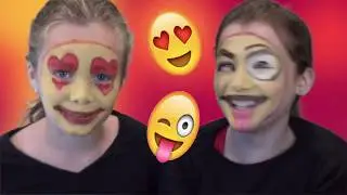 DIY Halloween Costumes | Emoji Face Painting Tutorial with Snazaroo