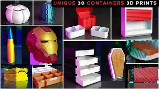 30 Most Unique 3D Printed Containers & Organizers 