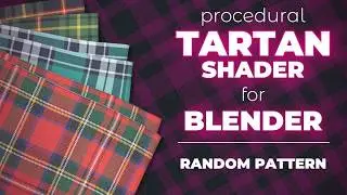 Procedural Tartan Shader for Blender   Part 5 - random pattern