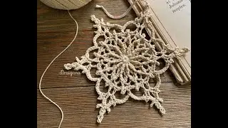 ❄️СНЕЖИНКА крючком./SNOWFLAKE ❄ it's amazing crochet.