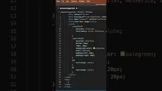 Text Over Image in HTML and CSS 