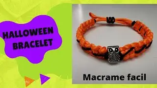 Halloween bracelet. Macrame fácil 2021