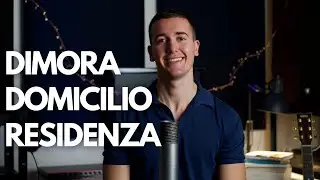 DIMORA, DOMICILIO E RESIDENZA (LA SEDE DELLA PERSONA) - DIRITTO PRIVATO IN 3 MINUTI #diritto #legge