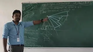 Development of surfaces for PENTAGONAL PYRAMID with pre existing section