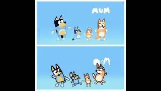 Bluey Intro Vs Bluey Homemade Intro