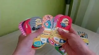Распаковка коллекционных карточек МИНЬОНЫ из магазина МАГНИТ #2