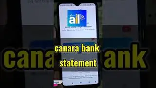 canara bank account statment download 2022 