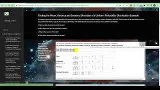 How to Find the Mean, Probability, and Standard Deviation of a Uniform Probability Distribution