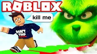 ESCAPE THE GRINCH OBBY IN ROBLOX (But I Rage)
