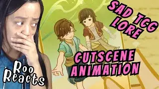 TCG ACTUALLY HAVE LORE?! Roo Reacts to Creators Of Genius Invokation TCG Cutscene Animation